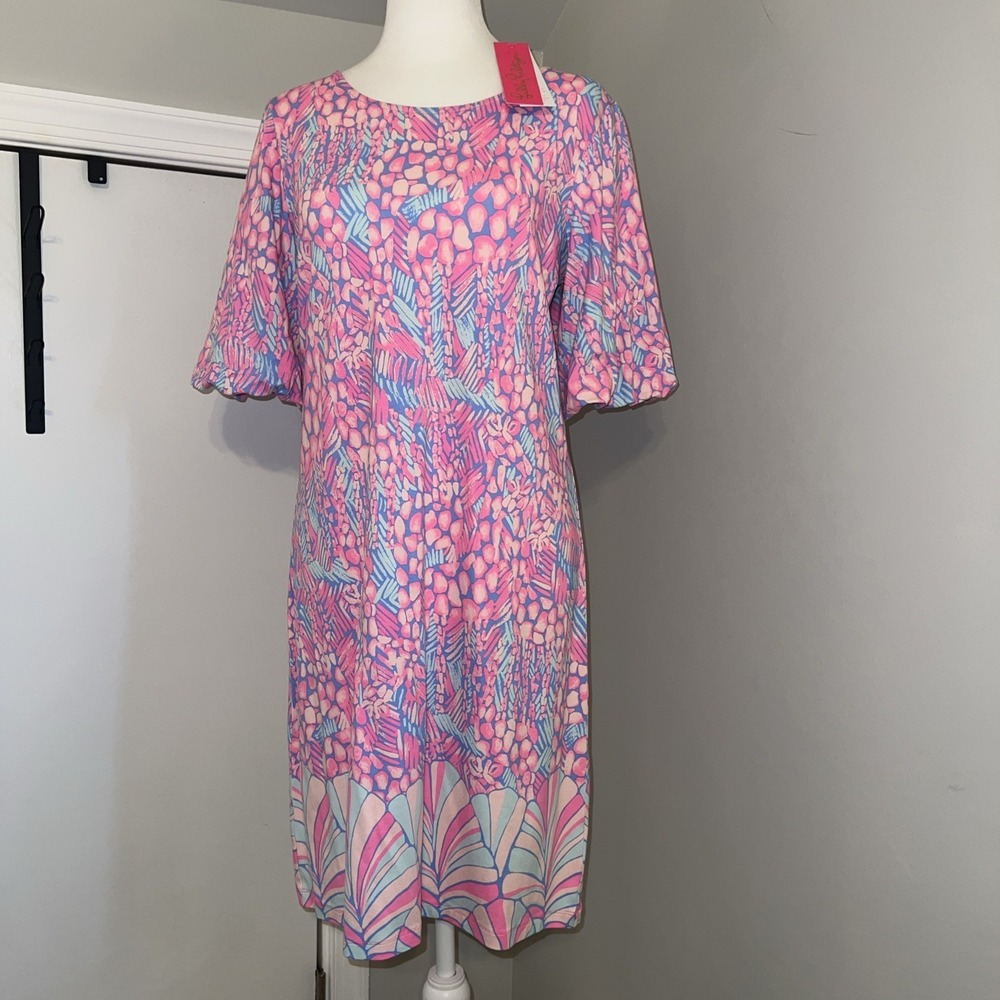 Lilly Pulitzer Britton Dress Pink Sorbet Medium Preppy Summer NWT $178